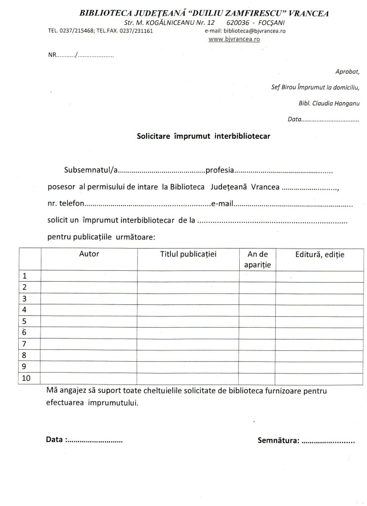 cerere impr inter