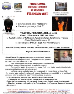 Spectacol PROF. 11 Dec.2015 la Biblioteca