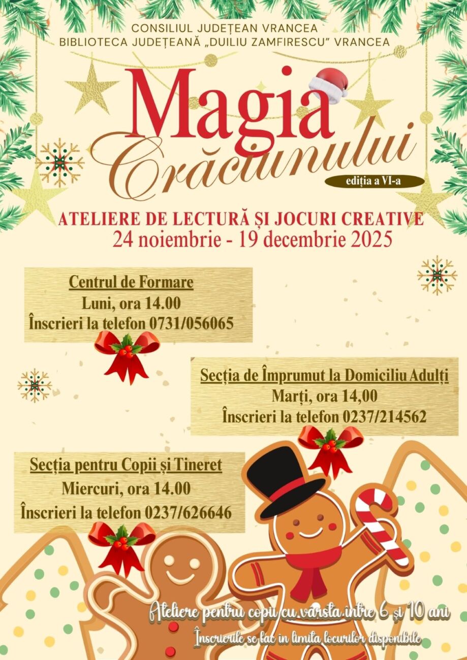 ateliere de lectură și jocuri