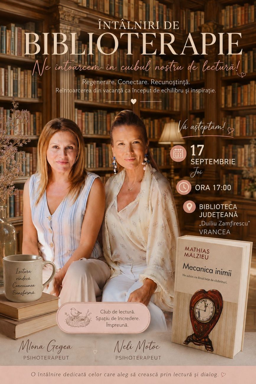 întâlnirile de biblioterapie